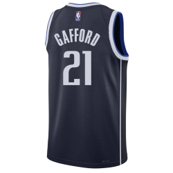 Daniel Gafford #21 Maillot de déclaration de la marine des Dallas Mavericks