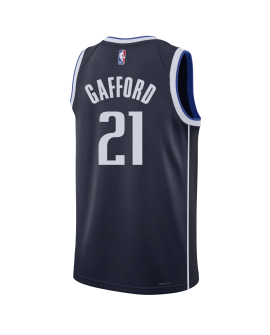 Daniel Gafford #21 Maillot de déclaration de la marine des Dallas Mavericks