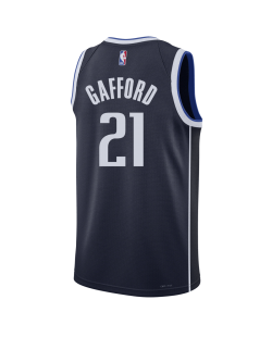 Daniel Gafford #21 Maillot de déclaration de la marine des Dallas Mavericks