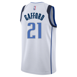 Daniel Gafford #21 Maillot de l'association blanche des Dallas Mavericks