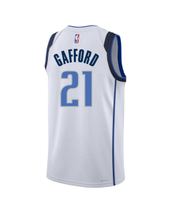 Daniel Gafford #21 Maillot de l'association blanche des Dallas Mavericks