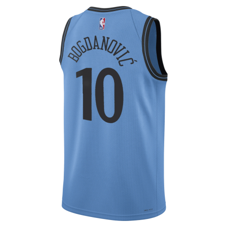 Bogdan Bogdanovic #10 Maillot LA Clippers Bleu Clair Édition Ville