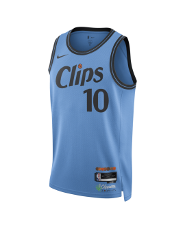 Bogdan Bogdanovic #10 Maillot LA Clippers Bleu Clair Édition Ville