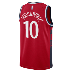 Bogdan Bogdanovic #10 Maillot de déclaration rouge LA Clippers