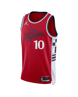 Bogdan Bogdanovic #10 Maillot de déclaration rouge LA Clippers