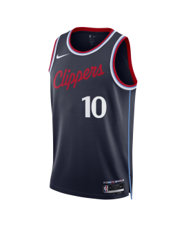 Bogdan Bogdanovic #10 Maillot Icône Marine LA Clippers