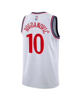 Bogdan Bogdanovic #10 Maillot blanc de l'association LA Clippers