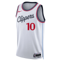 Bogdan Bogdanovic #10 Maillot blanc de l'association LA Clippers