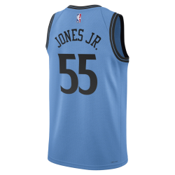 Derrick Jones Jr. #55 LA Clippers Maillot Bleu Clair Édition Ville