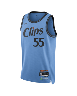 Derrick Jones Jr. #55 LA Clippers Maillot Bleu Clair Édition Ville