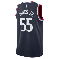 Derrick Jones Jr. #55 LA Clippers Maillot Icône Marine