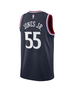 Derrick Jones Jr. #55 LA Clippers Maillot Icône Marine
