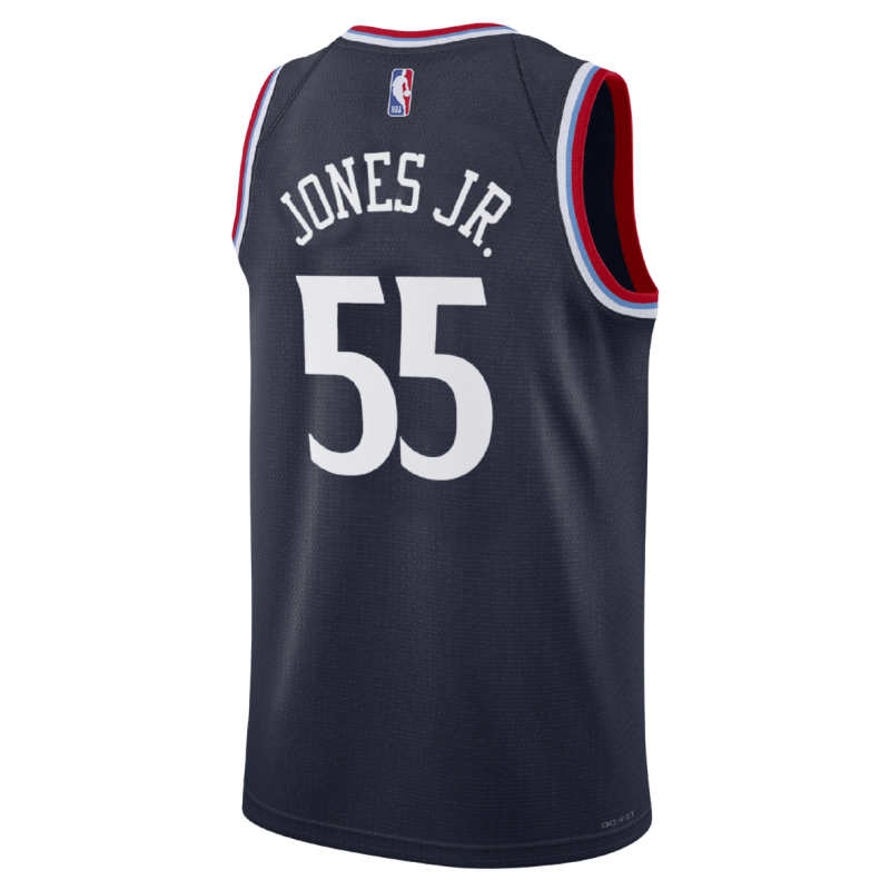 Derrick Jones Jr. #55 LA Clippers Maillot Icône Marine