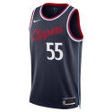 Derrick Jones Jr. #55 LA Clippers Maillot Icône Marine