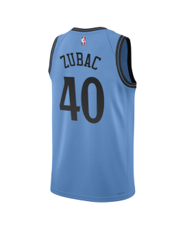 Ivica Zubac #40 LA Clippers Maillot Bleu Clair Édition Ville