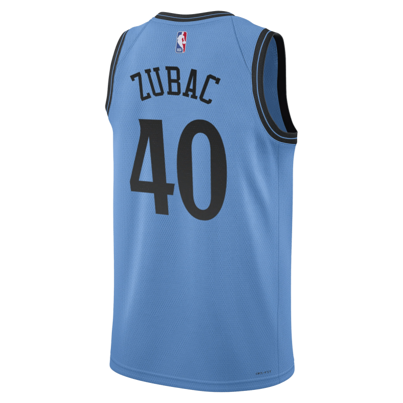 Ivica Zubac #40 LA Clippers Maillot Bleu Clair Édition Ville