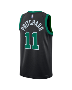 Payton Pritchard #11 Maillot de déclaration noir des Boston Celtics
