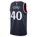 Ivica Zubac #40 LA Clippers Maillot Icône Marine