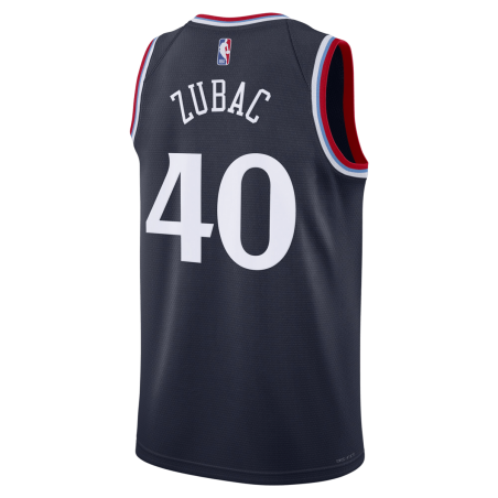 Ivica Zubac #40 LA Clippers Maillot Icône Marine