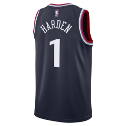 James Harden #1 Maillot icône de la marine des LA Clippers