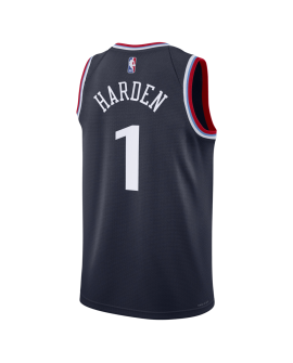 James Harden #1 Maillot icône de la marine des LA Clippers