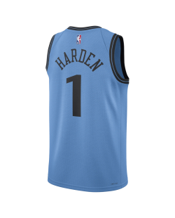 James Harden #1 Maillot LA Clippers bleu clair édition City