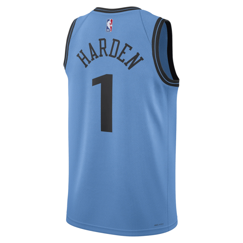 James Harden #1 Maillot LA Clippers bleu clair édition City