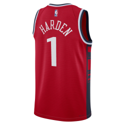 James Harden #1 Maillot de déclaration rouge LA Clippers