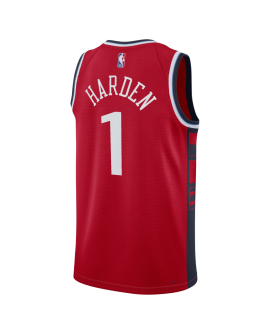 James Harden #1 Maillot de déclaration rouge LA Clippers