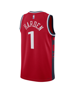 James Harden #1 Maillot de déclaration rouge LA Clippers