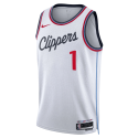 James Harden #1 Maillot blanc de l'association LA Clippers