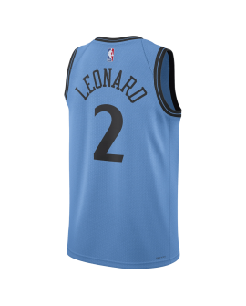 Maillot Kawhi Leonard #2 LA Clippers, bleu clair, édition City