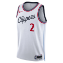 Kawhi Leonard #2 Maillot blanc de l'association LA Clippers