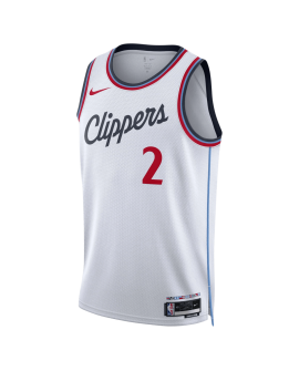 Kawhi Leonard #2 Maillot blanc de l'association LA Clippers