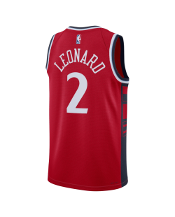 Kawhi Leonard #2 Maillot de déclaration rouge des LA Clippers