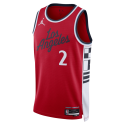 Kawhi Leonard #2 Maillot de déclaration rouge des LA Clippers