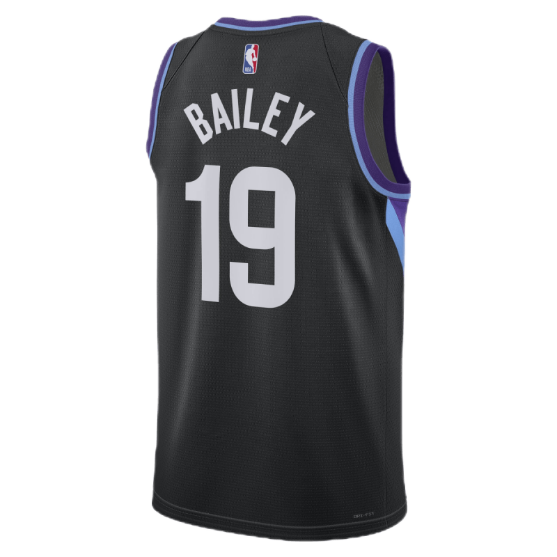 Ace Bailey #19 Maillot de déclaration noir Utah Jazz