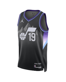 Ace Bailey #19 Maillot de déclaration noir Utah Jazz