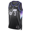 Keyonte George #3 Maillot de déclaration noir Utah Jazz