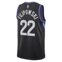 Kyle Filipowski #22 Maillot de déclaration noir Utah Jazz