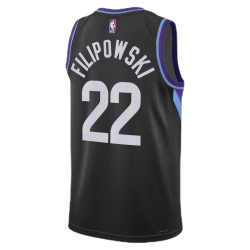 Kyle Filipowski #22 Maillot de déclaration noir Utah Jazz