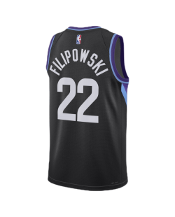 Kyle Filipowski #22 Maillot de déclaration noir Utah Jazz