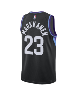 Lauri Markkanen #23 Maillot de déclaration noir Utah Jazz