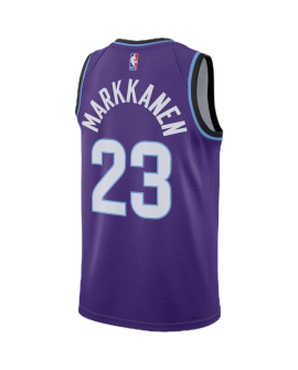 Lauri Markkanen #23 Maillot Utah Jazz Icône Violet
