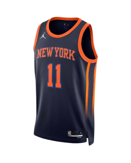 Jalen Brunson #11 Maillot de déclaration de la marine des New York Knicks