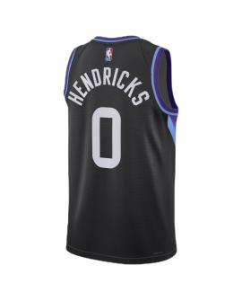 Taylor Hendricks #0 Maillot de déclaration noir Utah Jazz