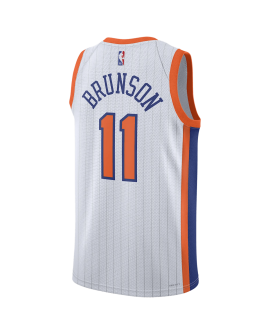 Jalen Brunson #11 Maillot New York Knicks White City Edition