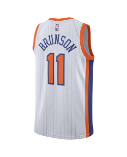 Jalen Brunson #11 Maillot New York Knicks White City Edition