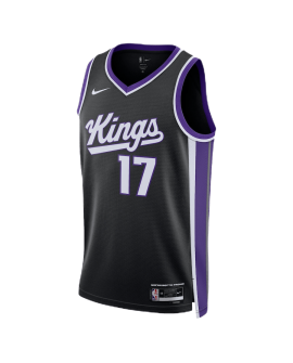 Dennis Schroder #17 Maillot Icône Noir des Sacramento Kings
