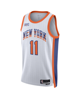 Jalen Brunson #11 Maillot New York Knicks White City Edition